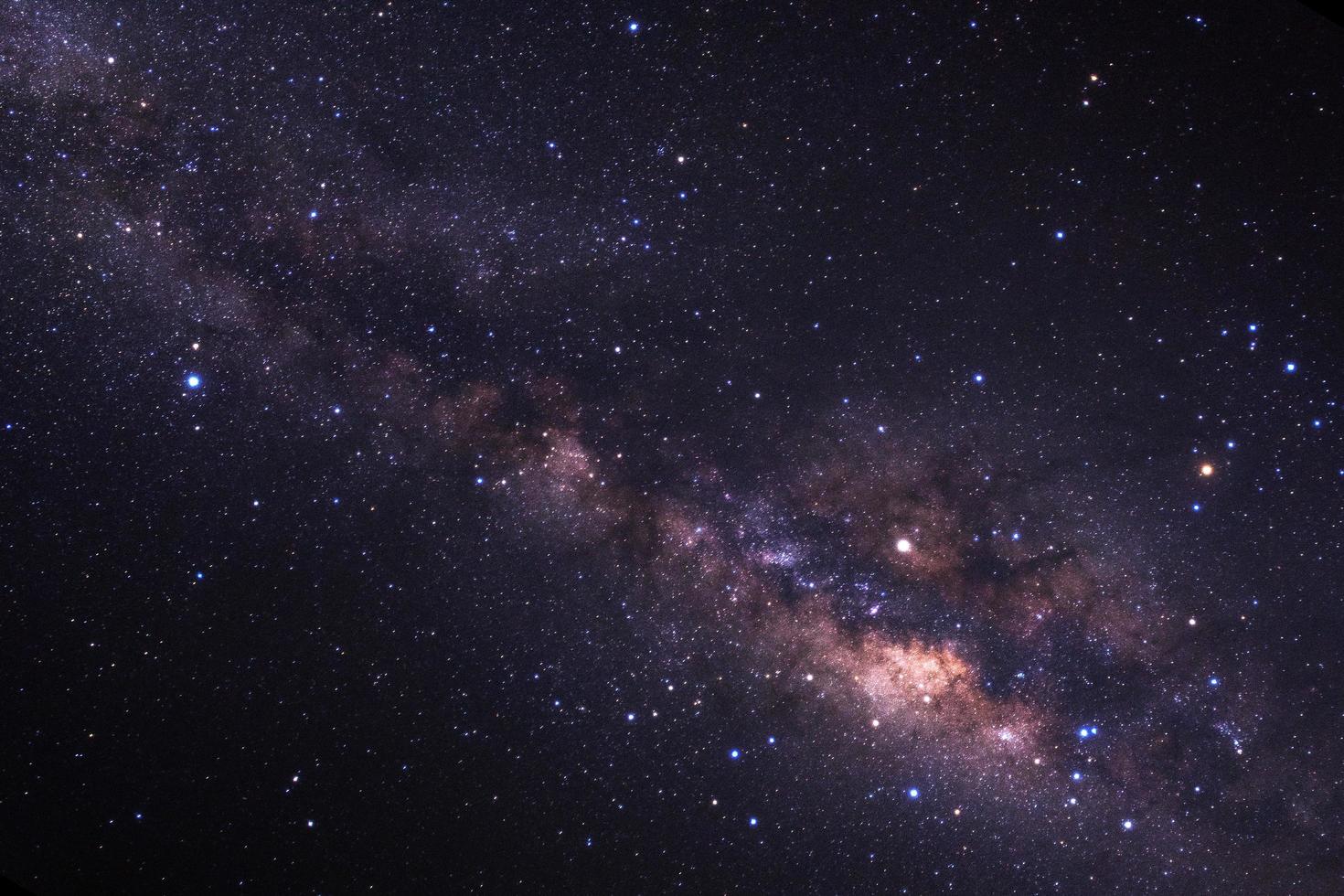 Milky way galaxy with stars and space dust in the universe photo