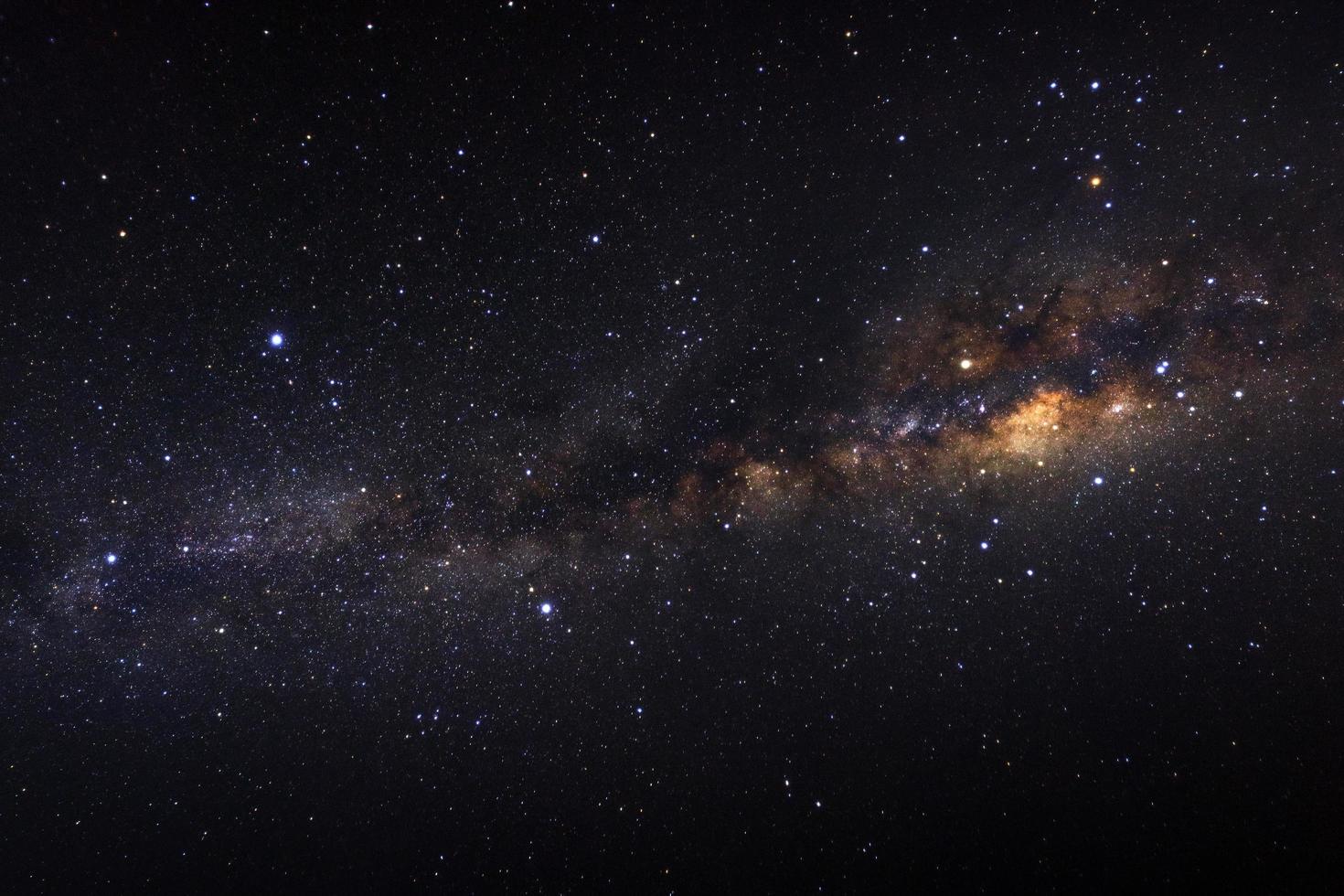 milky way galaxy with stars and space dust in the universe photo