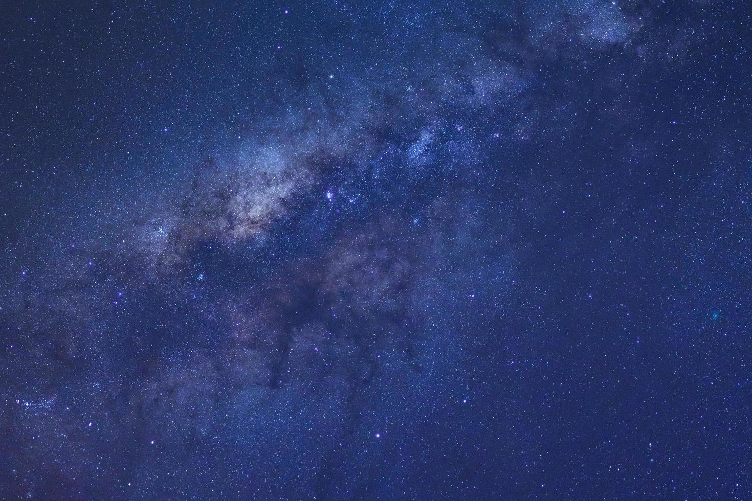 Clearly milky way galaxy with stars and space dust in the universe photo