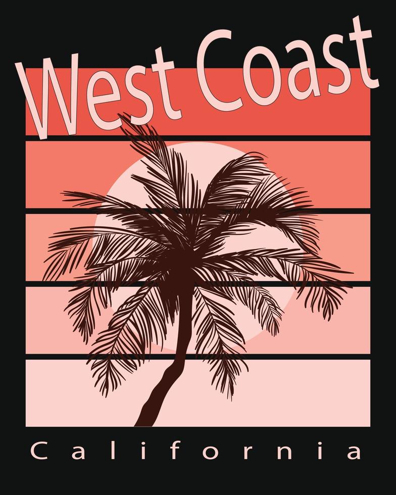 diseño de verano de california vector