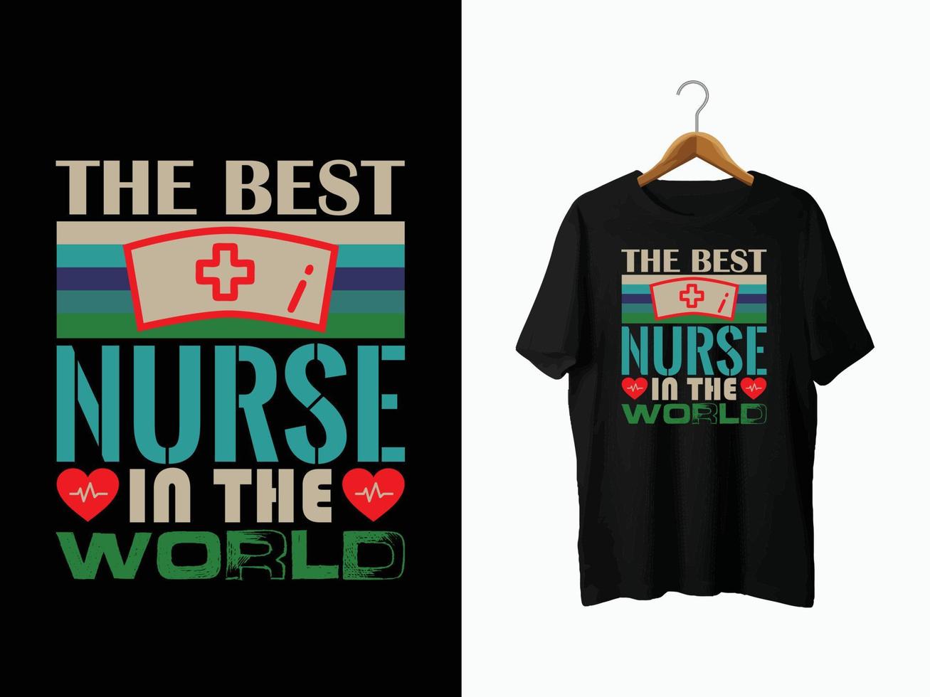 Nurse T-Shirt Design vector