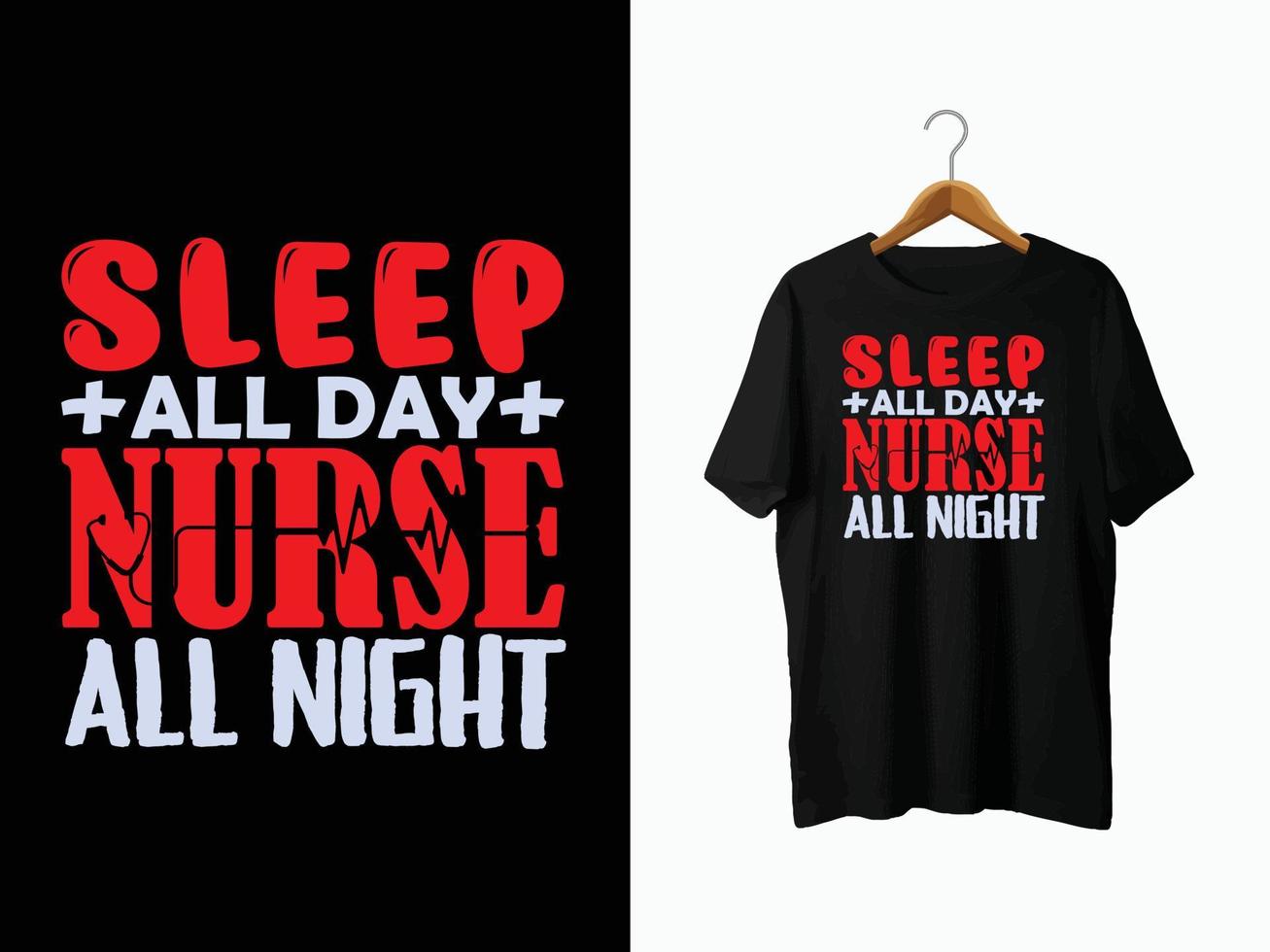 Nurse T-Shirt Design vector