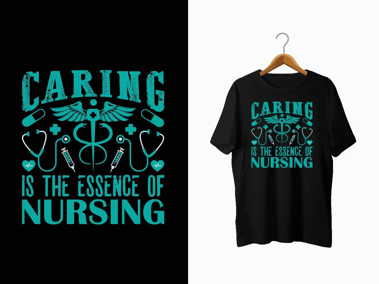 Nurse T-Shirt Design vector