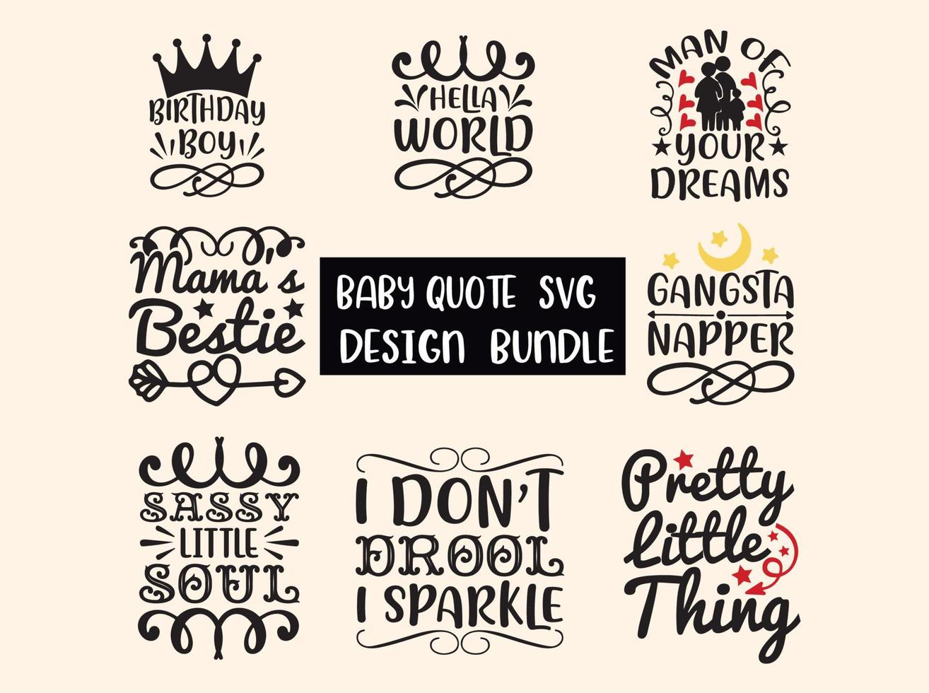 Baby  svg design  bundle vector