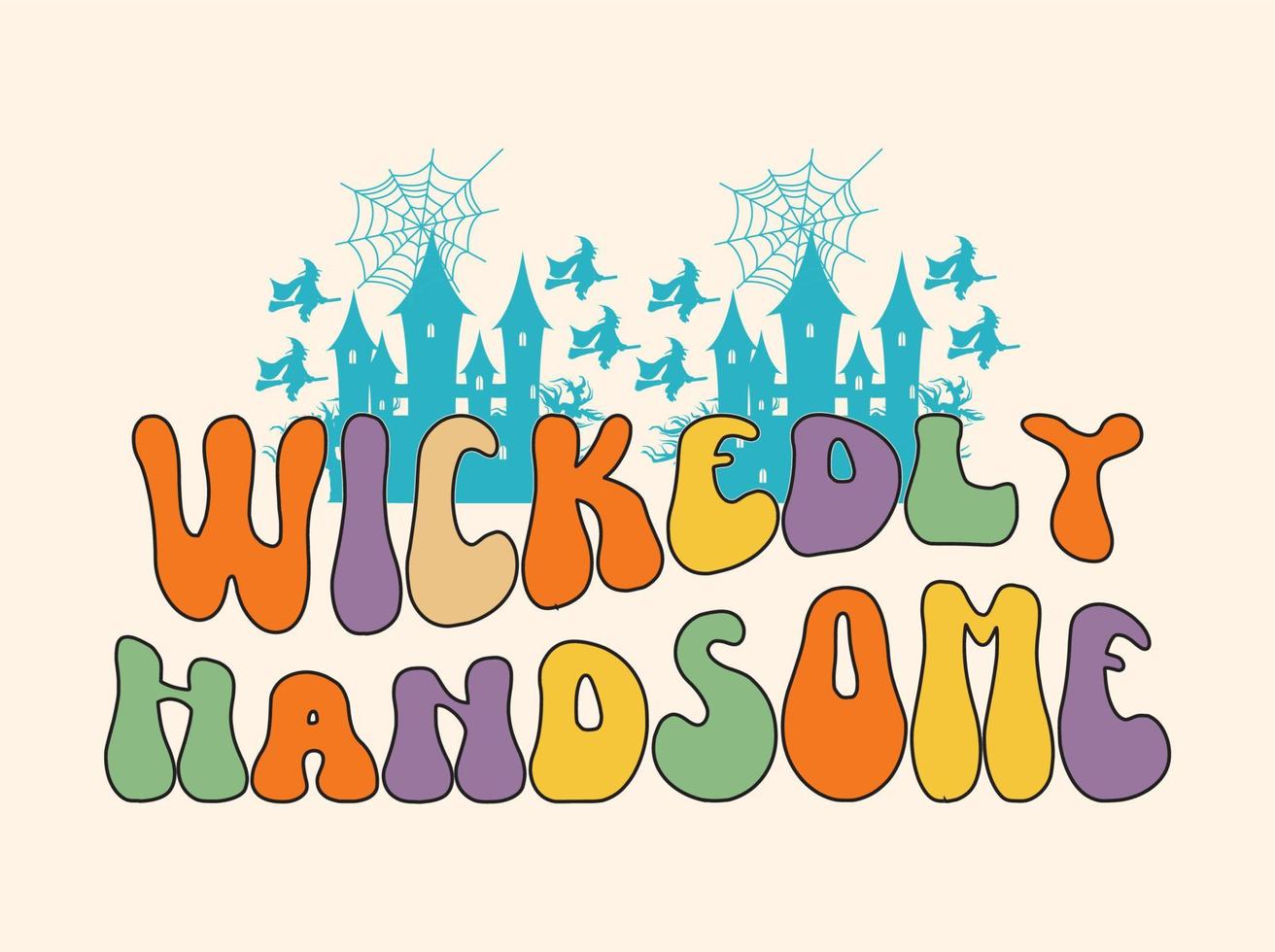 Halloween Retro svg design vector
