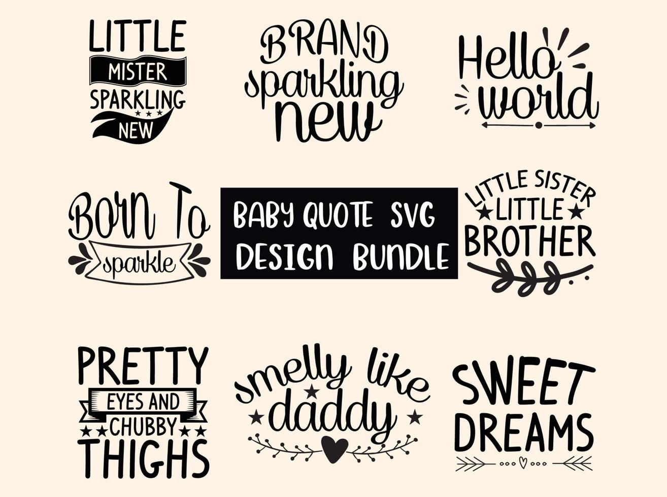 Baby  svg design  bundle vector