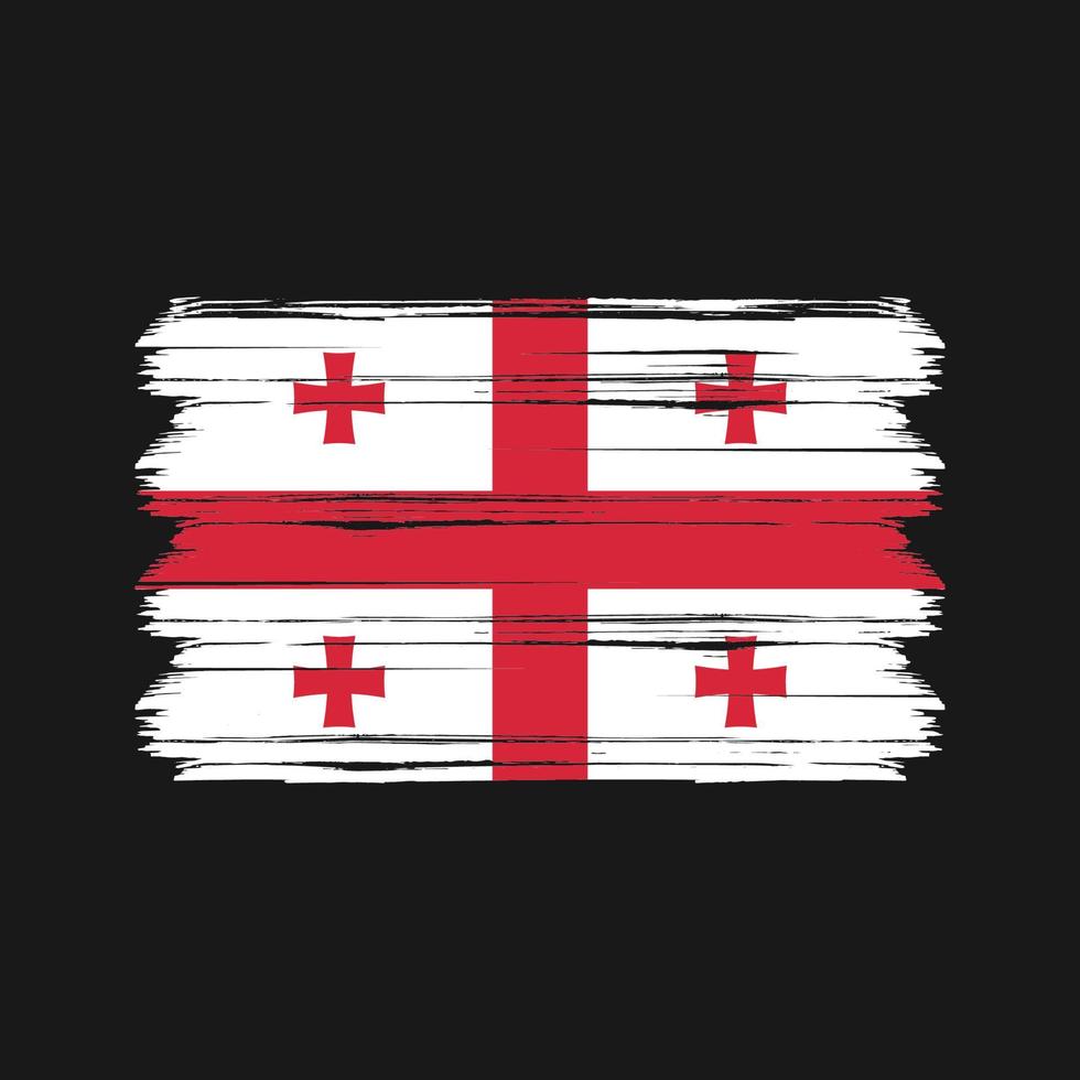 Georgia Flag Vector. National Flag vector