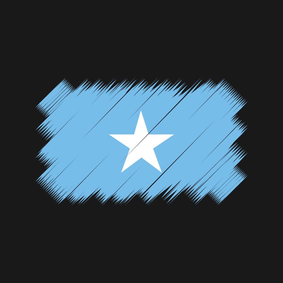 vector de pincel de bandera de somalia. bandera nacional