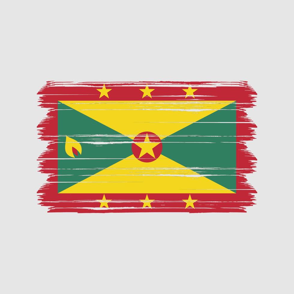 vector de bandera de granada. bandera nacional