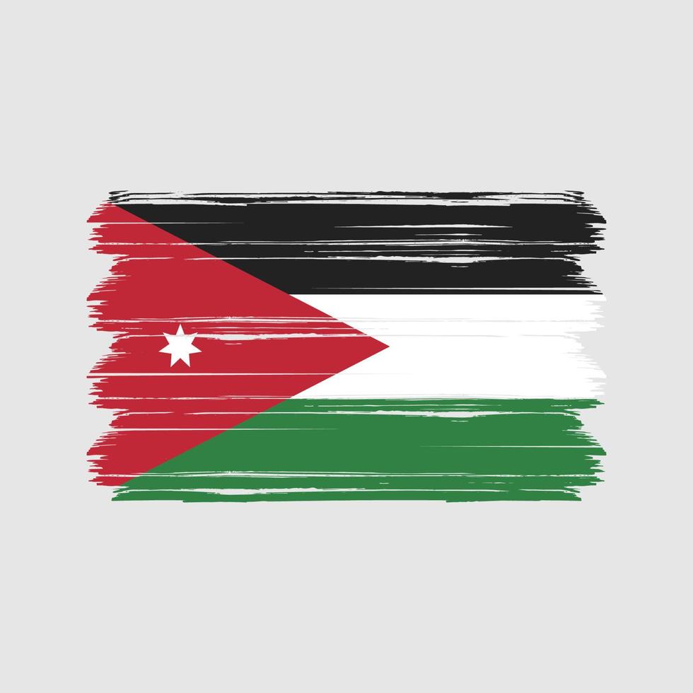 vector de la bandera de jordania. bandera nacional