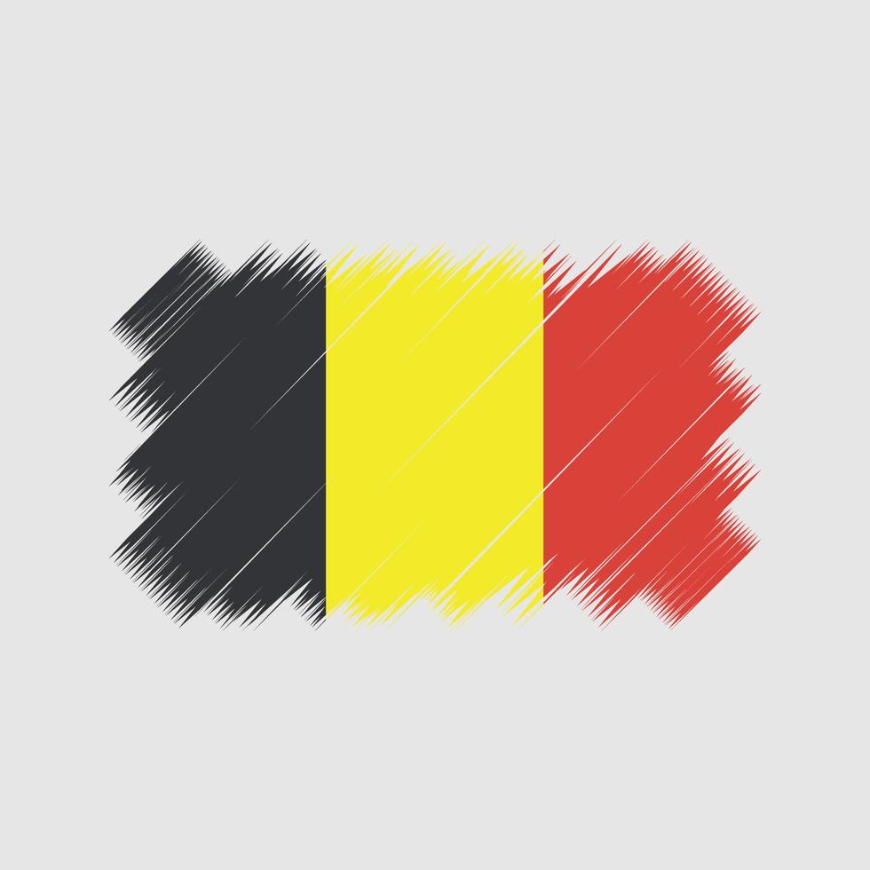 vector de pincel de bandera de Bélgica. bandera nacional