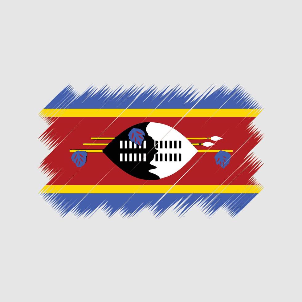 Swaziland Flag Brush Vector. National Flag vector