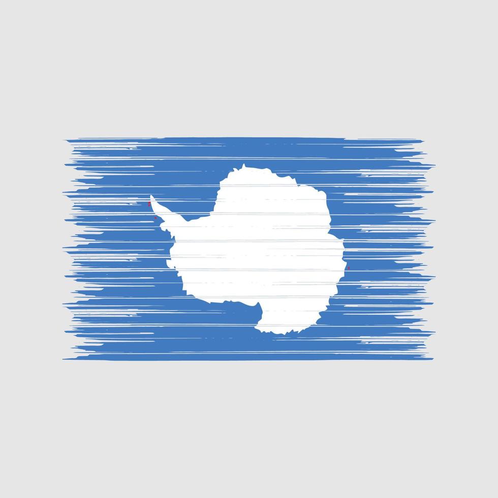 Antarctica Flag Brush. National Flag vector
