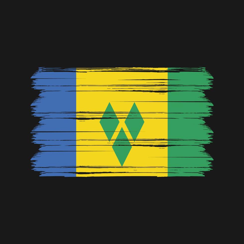 Saint Vincent and the Grenadines Flag Vector. National Flag vector