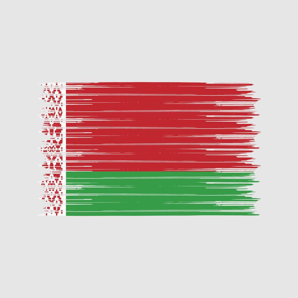 Belarus Flag Brush. National Flag vector