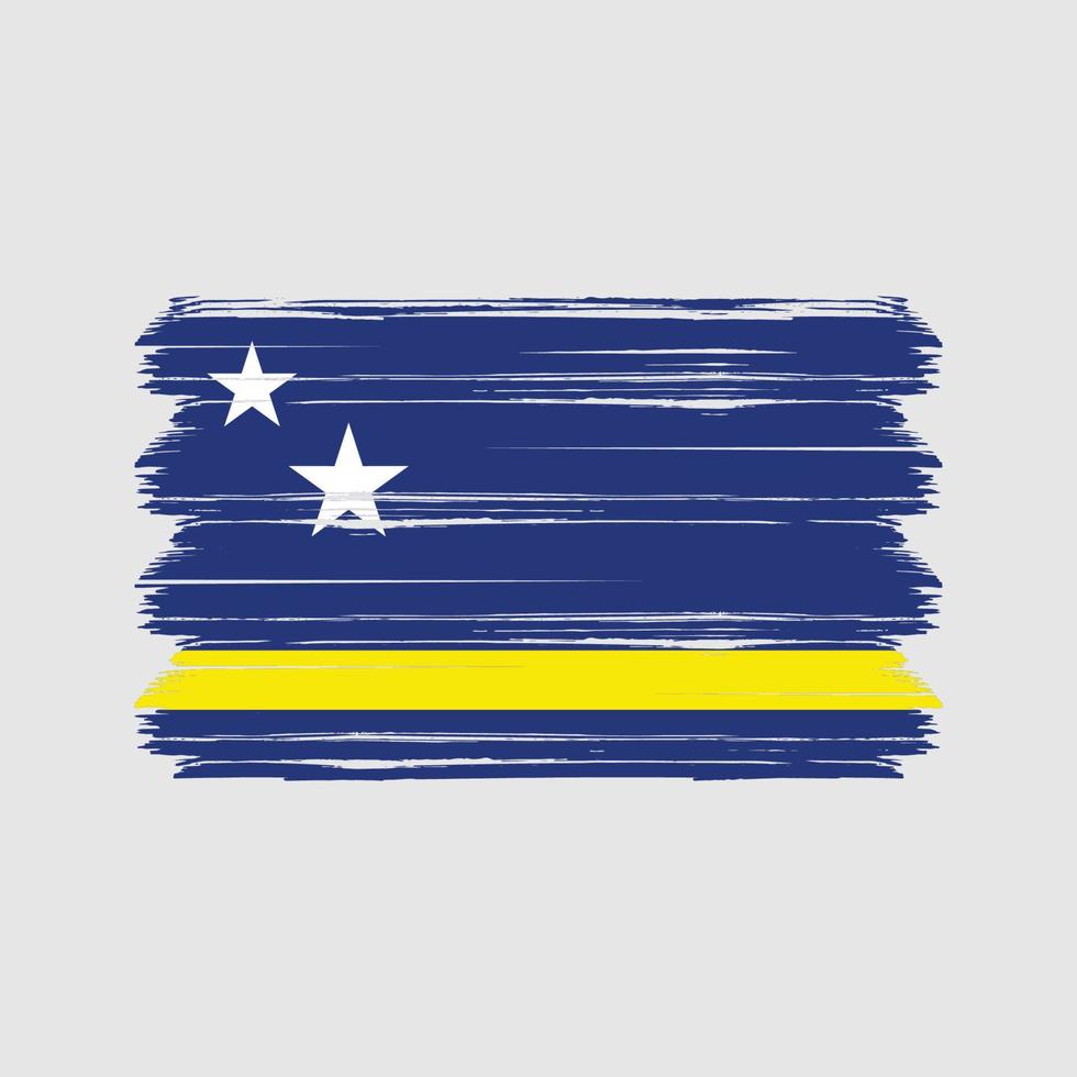 vector de la bandera de curazao. bandera nacional