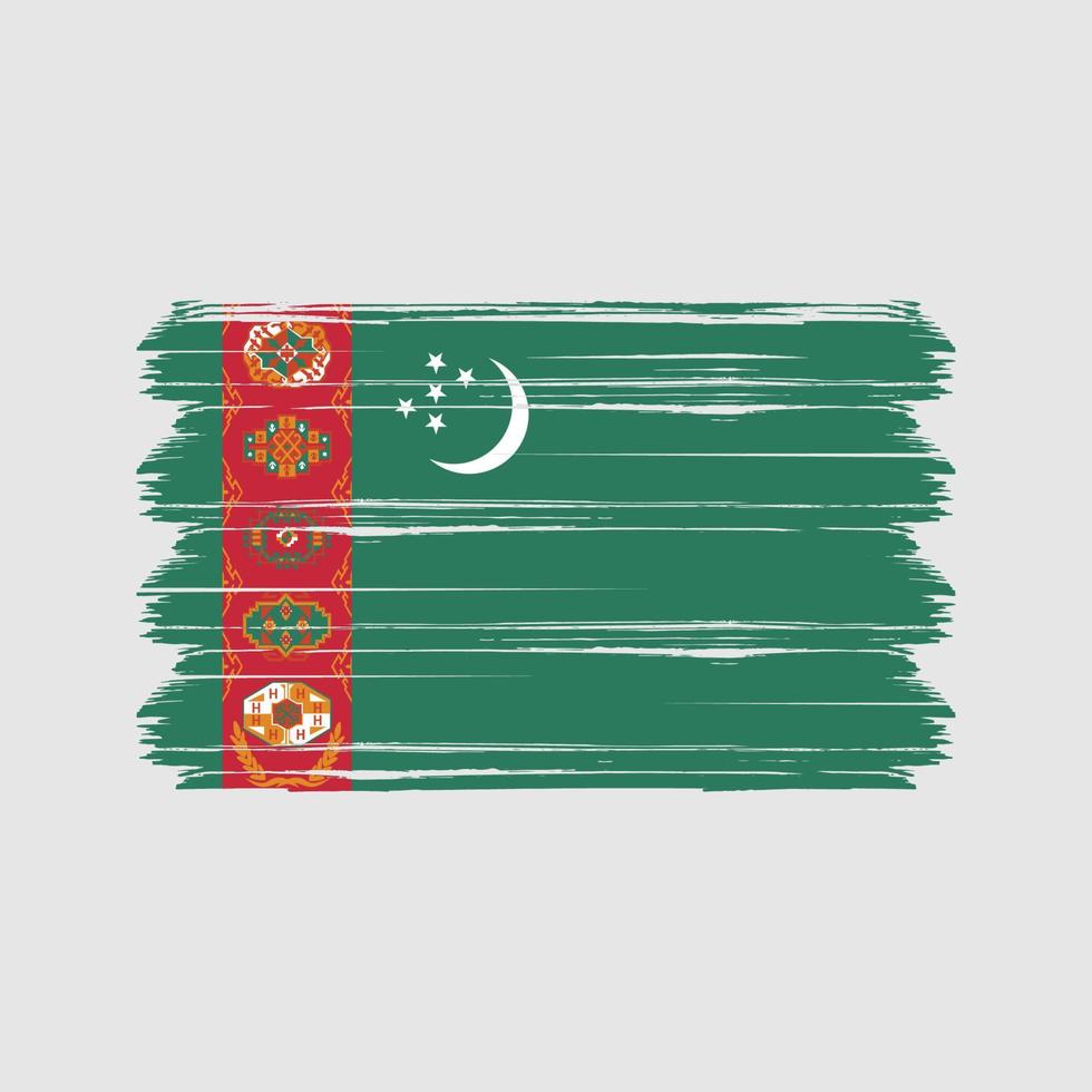 Turkmenistan Flag Vector. National Flag vector