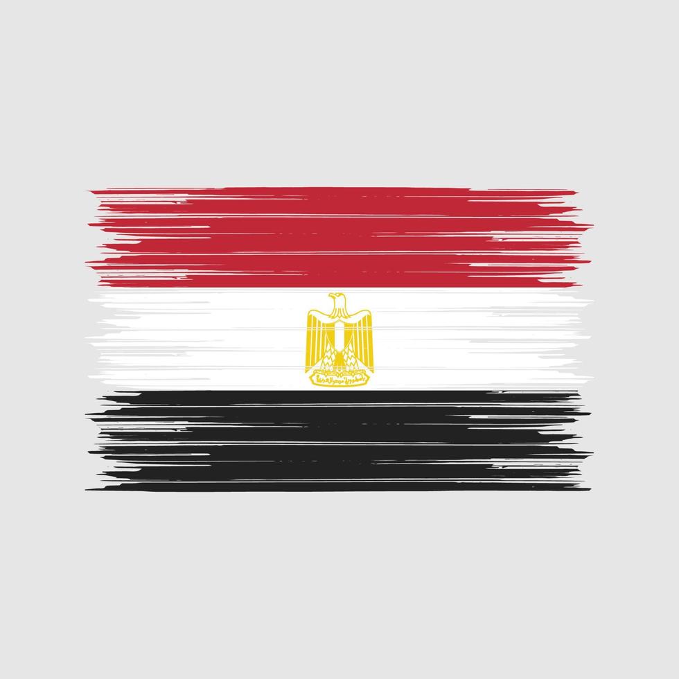 Egypt Flag Brush. National Flag vector