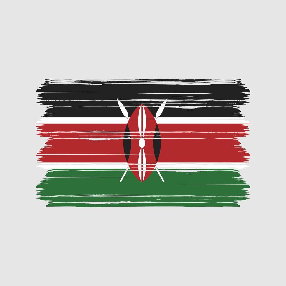 vector de la bandera de Kenia. bandera nacional