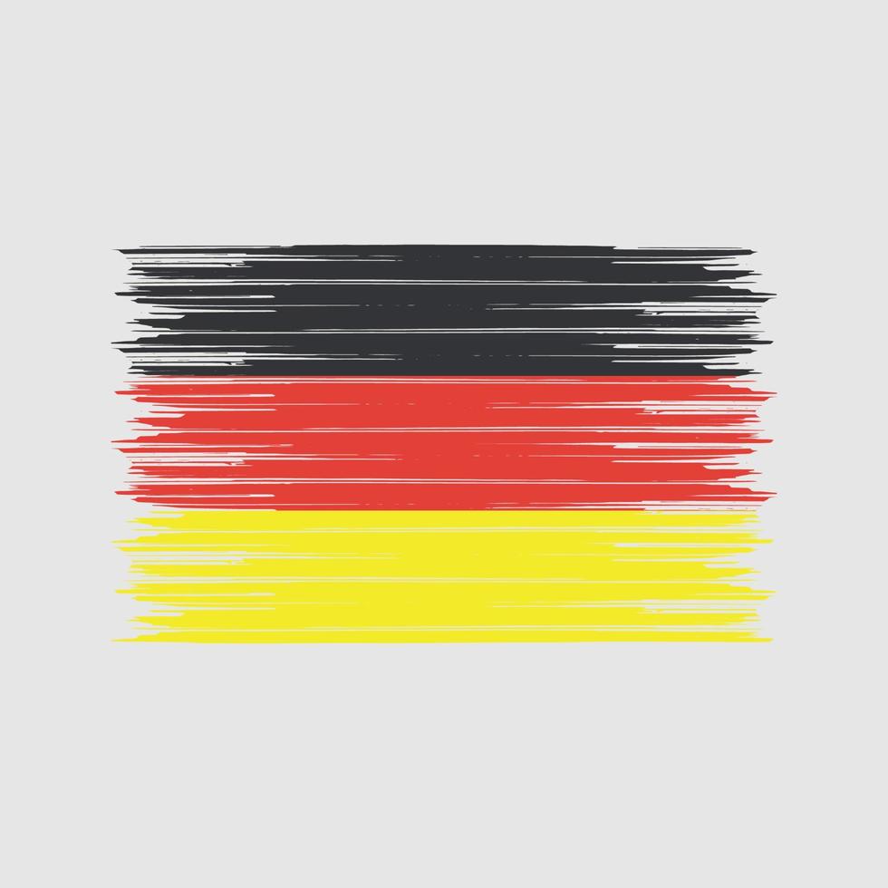 cepillo de bandera de alemania. bandera nacional vector