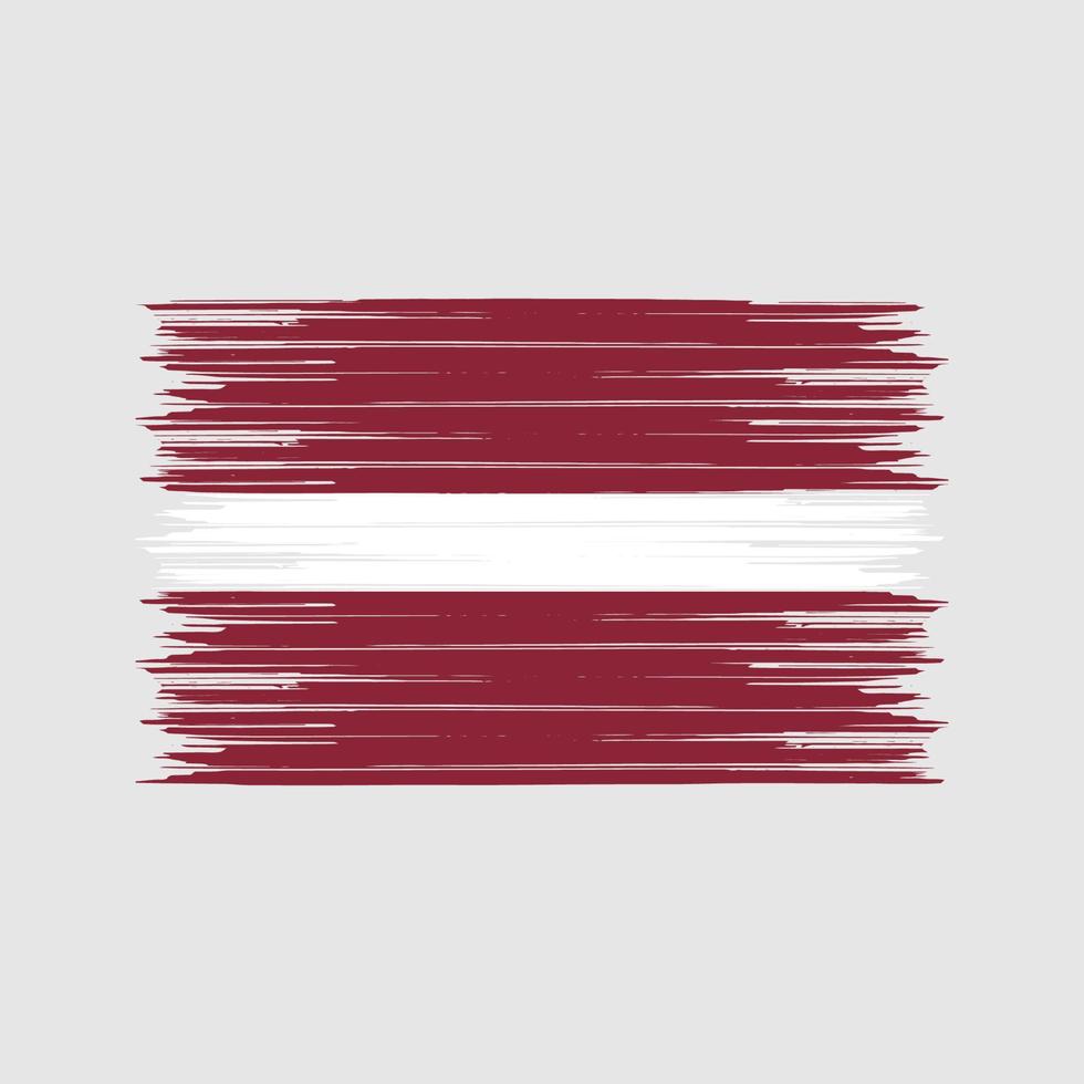 Latvia Flag Brush. National Flag vector