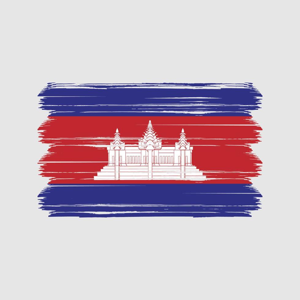 vector de la bandera de camboya. bandera nacional