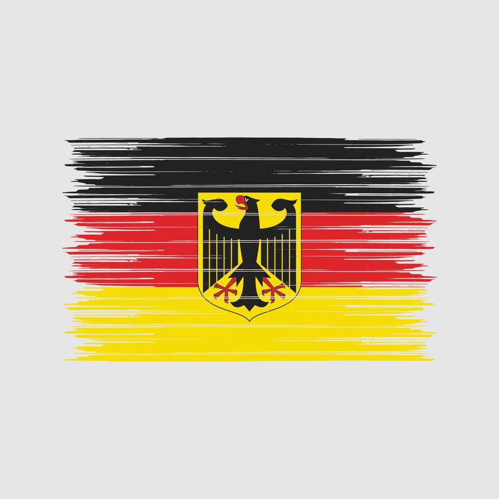 cepillo de bandera de alemania. bandera nacional vector