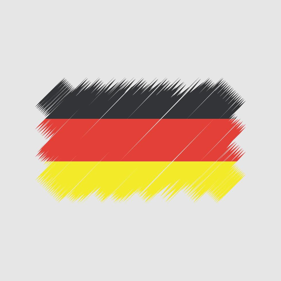 vector de pincel de bandera de alemania. bandera nacional