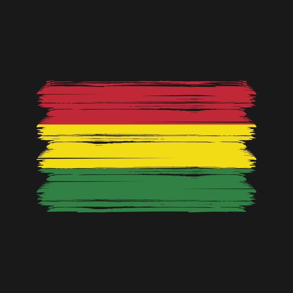 vector de la bandera boliviana. bandera nacional
