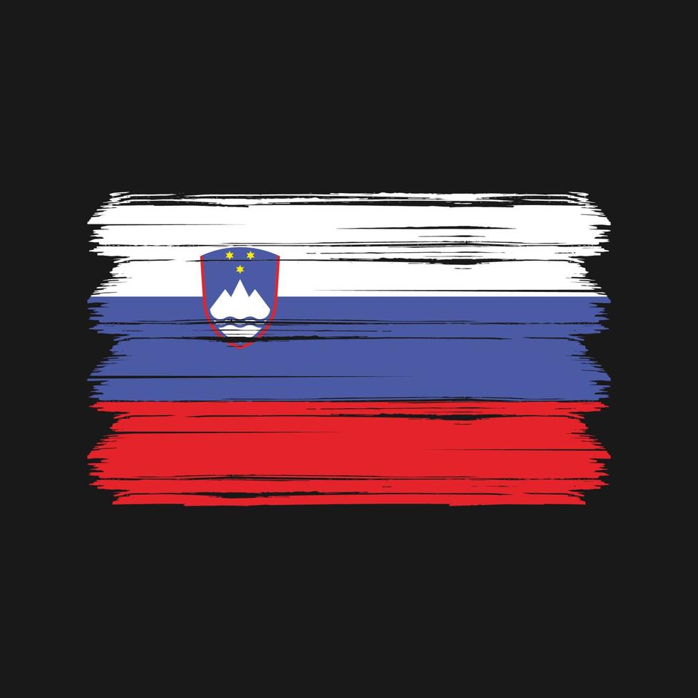 vector de la bandera de eslovenia. bandera nacional