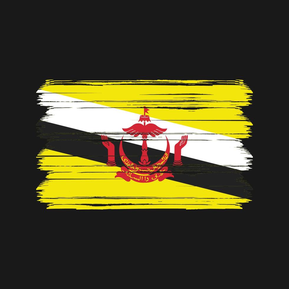 vector de la bandera de Brunéi. bandera nacional