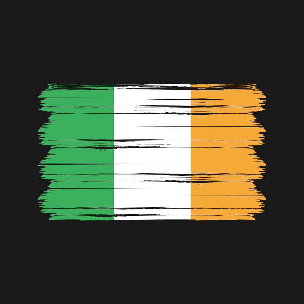 vector de la bandera de irlanda. bandera nacional