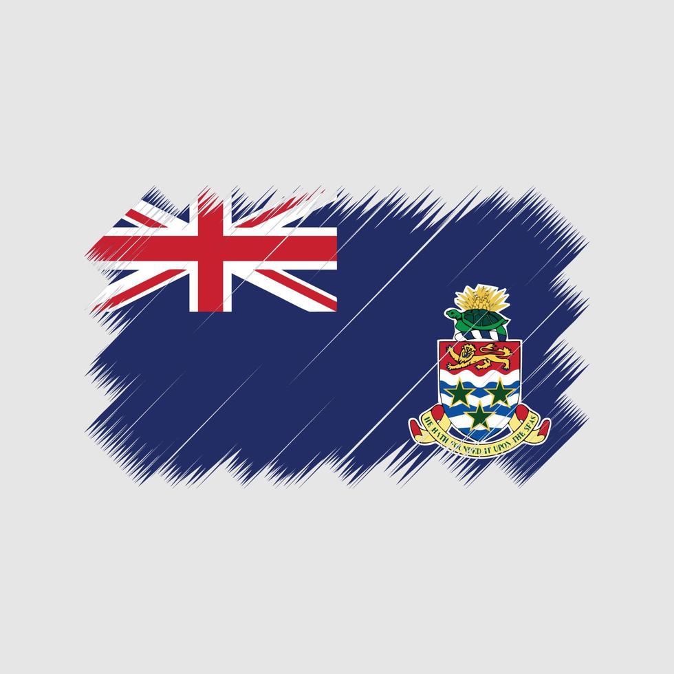 Cayman Islands Flag Brush Vector. National Flag vector