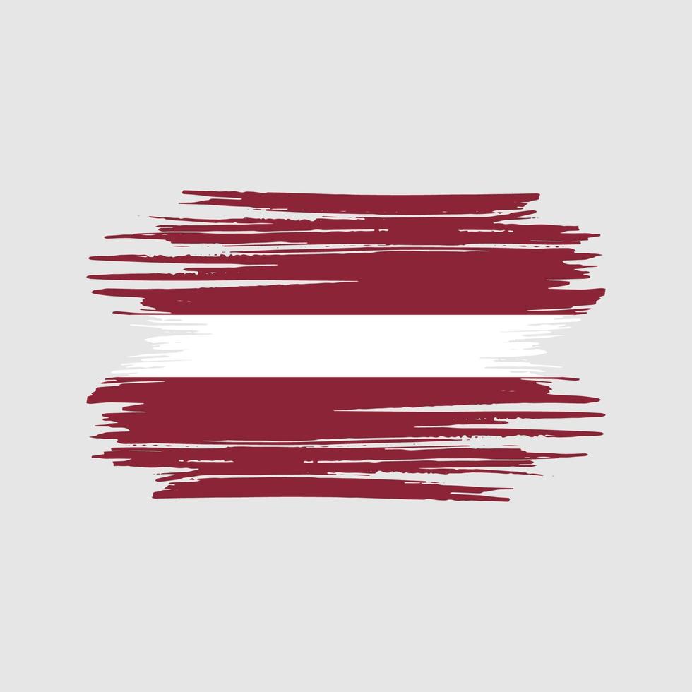 Latvia Flag Brush Strokes. National Flag vector