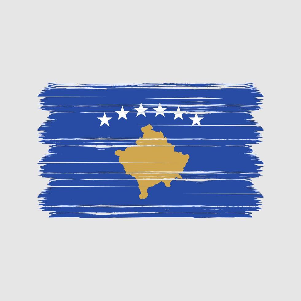 vector de la bandera de kosovo. bandera nacional