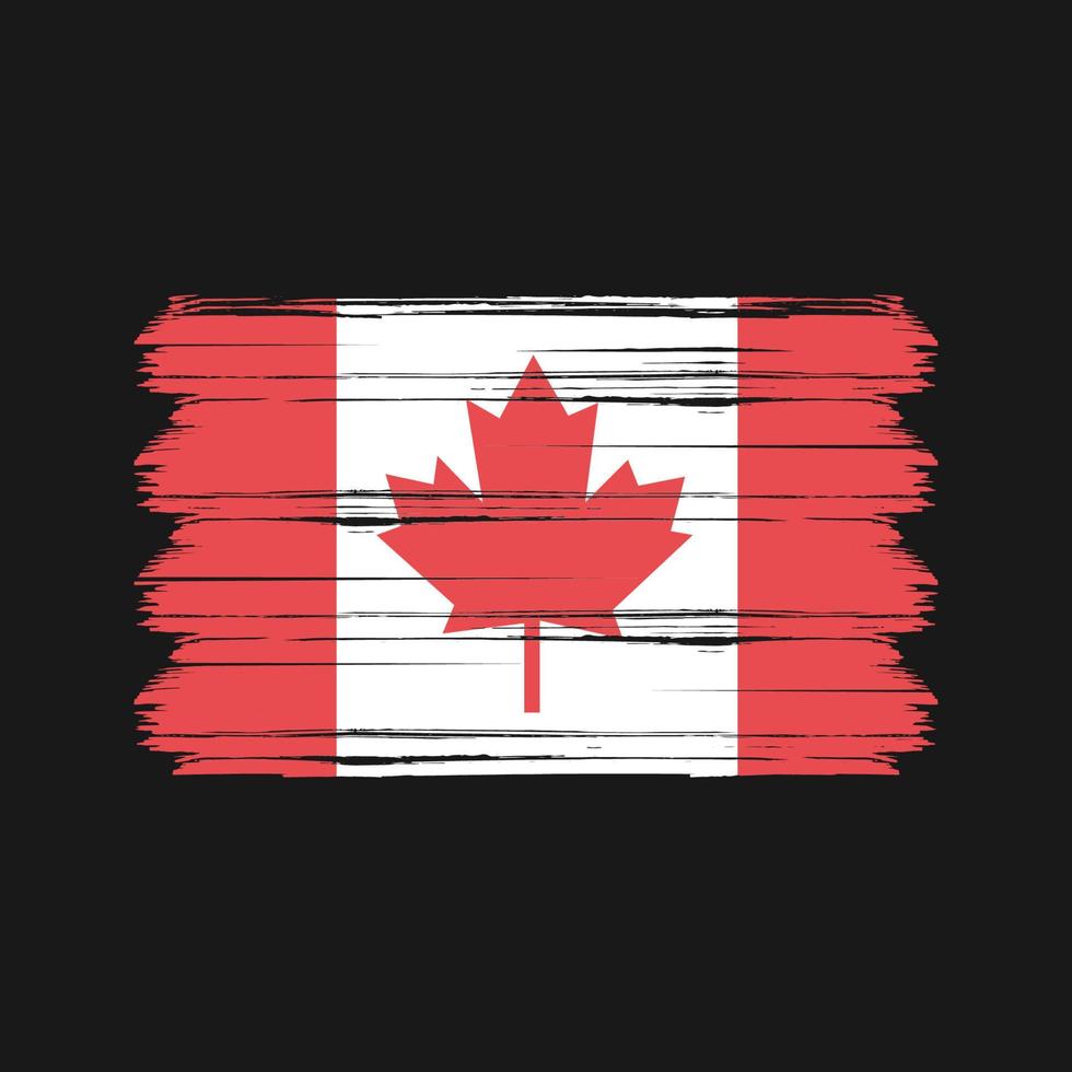 vector de la bandera de canadá. bandera nacional