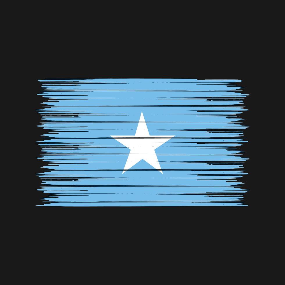 Somalia Flag Brush. National Flag vector