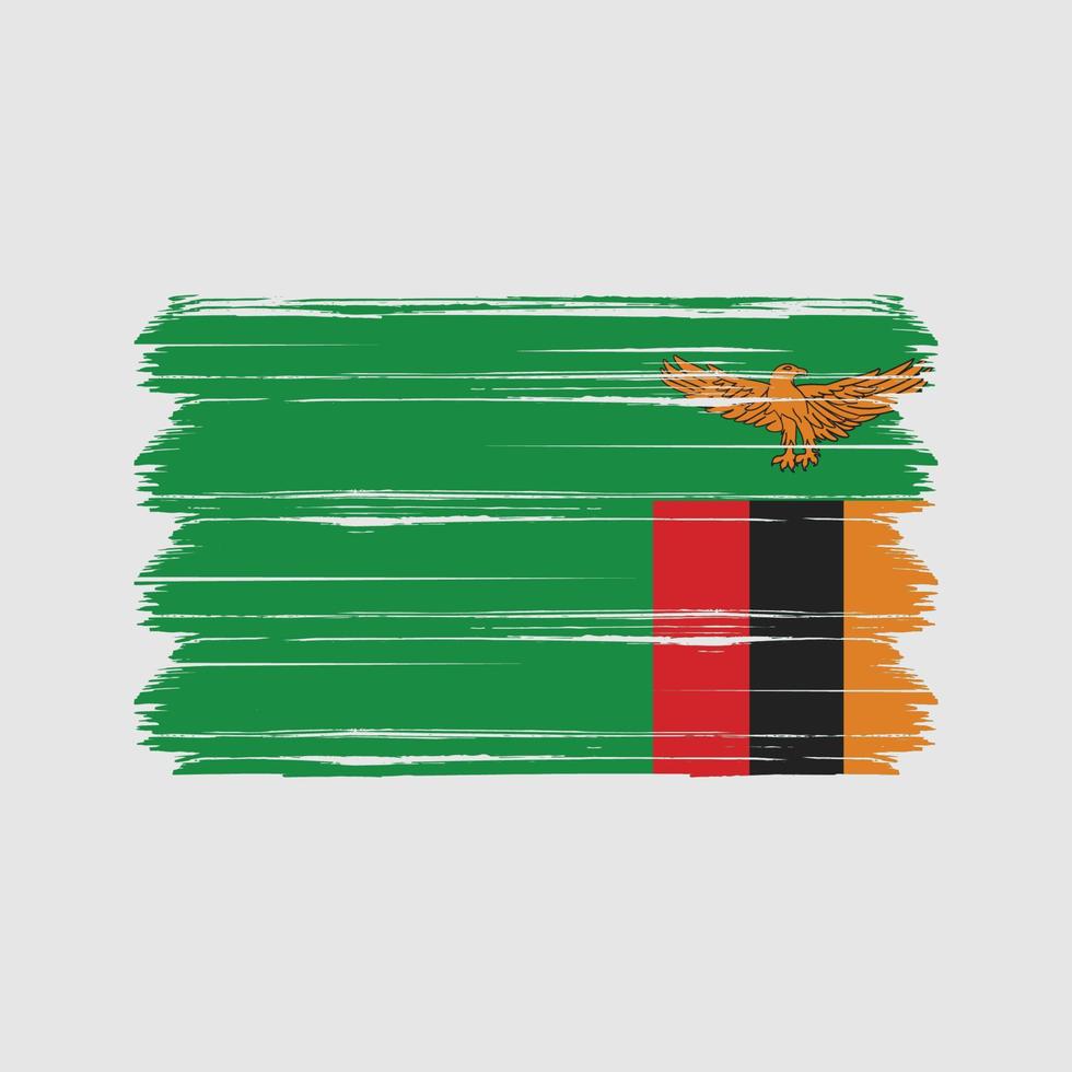 vector de la bandera de zambia. bandera nacional