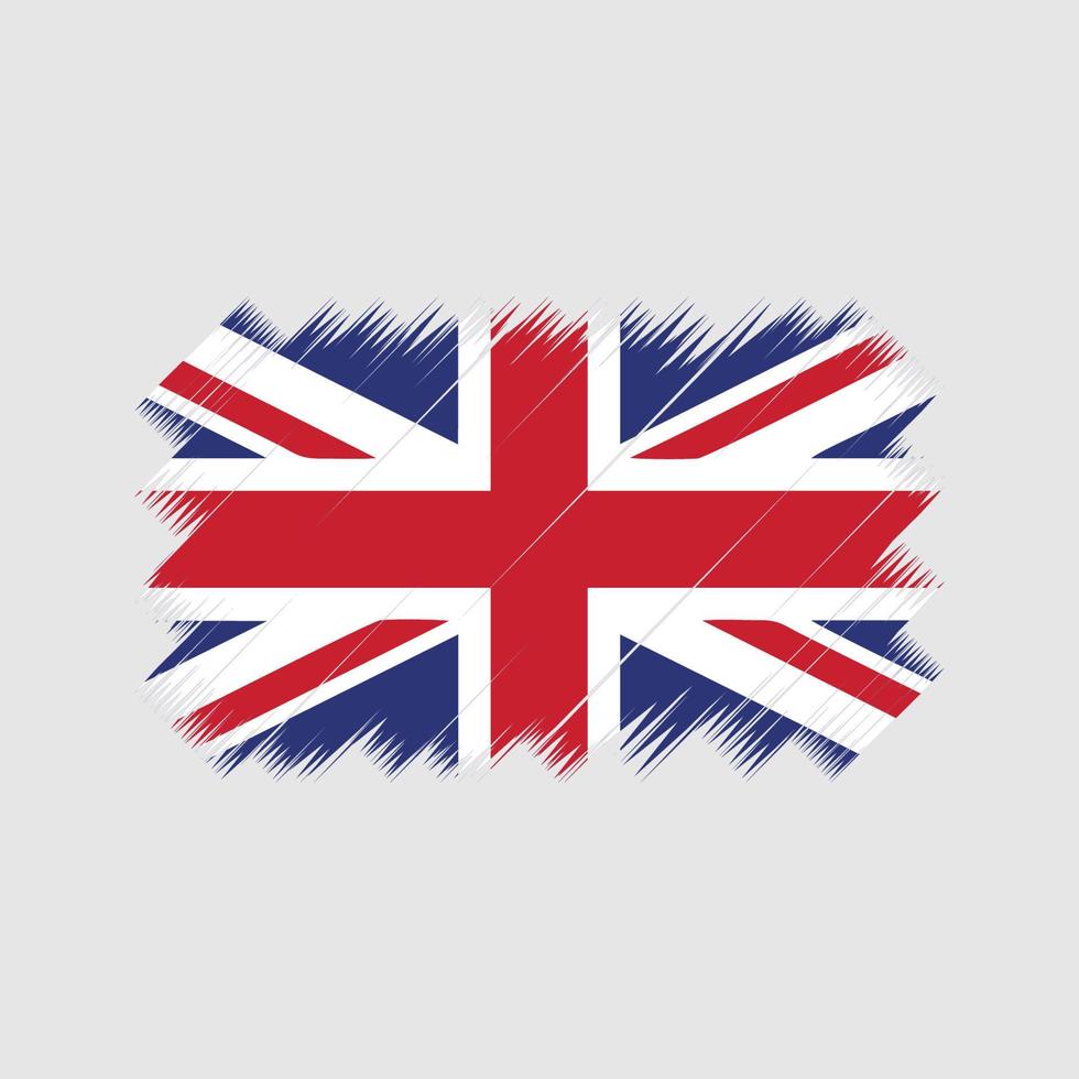United Kingdom Flag Brush Vector. National Flag vector