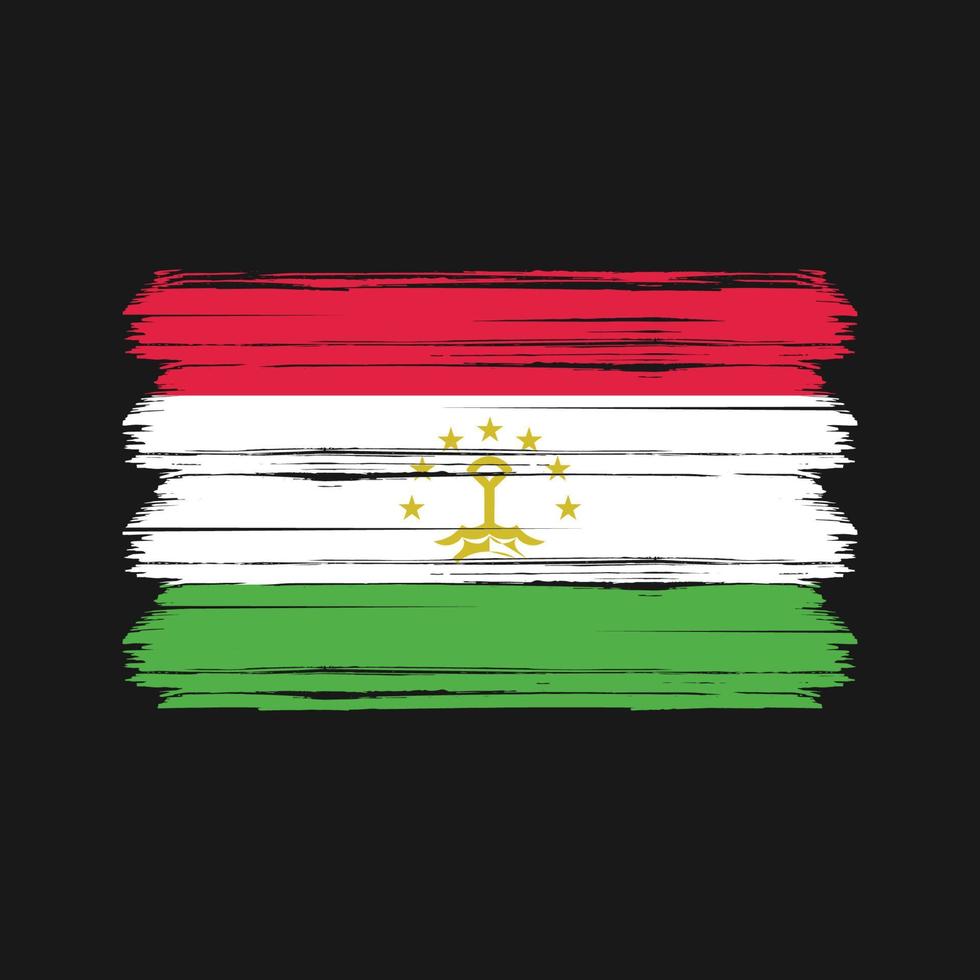 vector de la bandera de tayikistán. bandera nacional