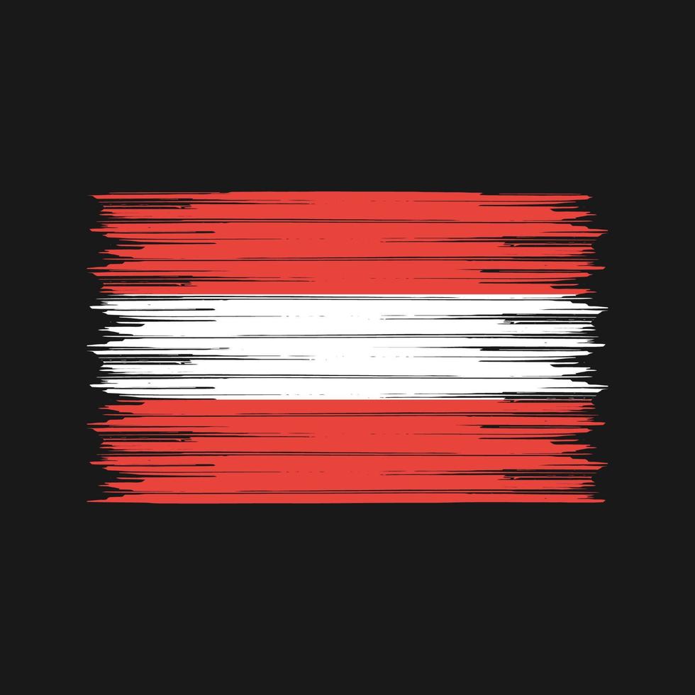 Austria Flag Brush. National Flag vector