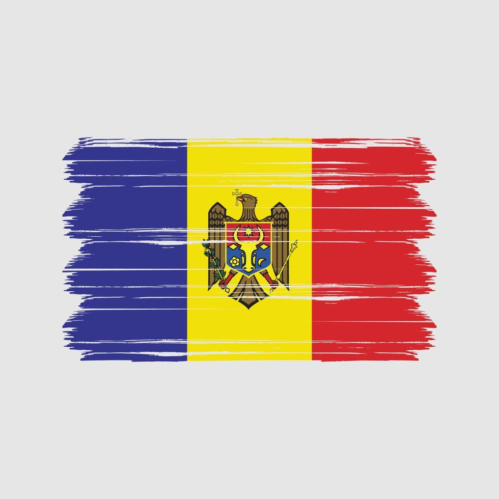 vector de la bandera de Moldavia. bandera nacional