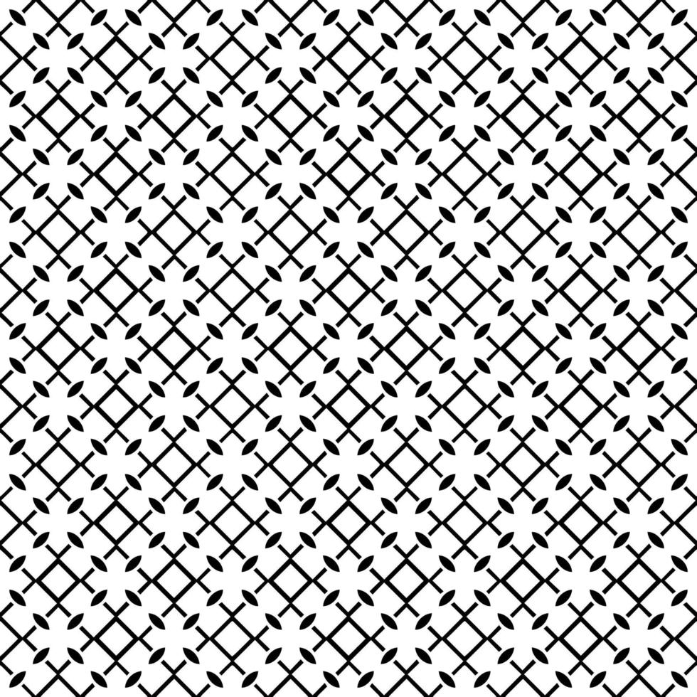 Black and white seamless pattern texture. Greyscale ornamental graphic design. vector