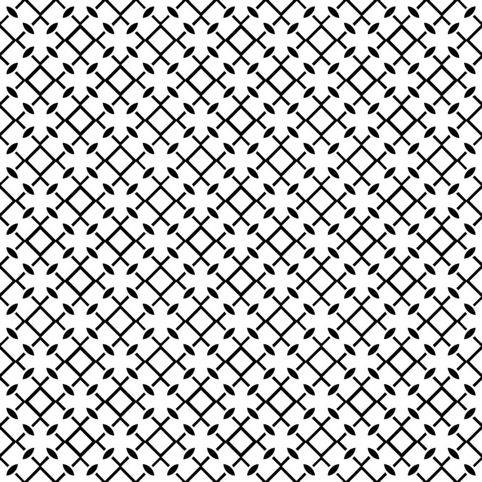 Black and white seamless pattern texture. Greyscale ornamental graphic design. vector