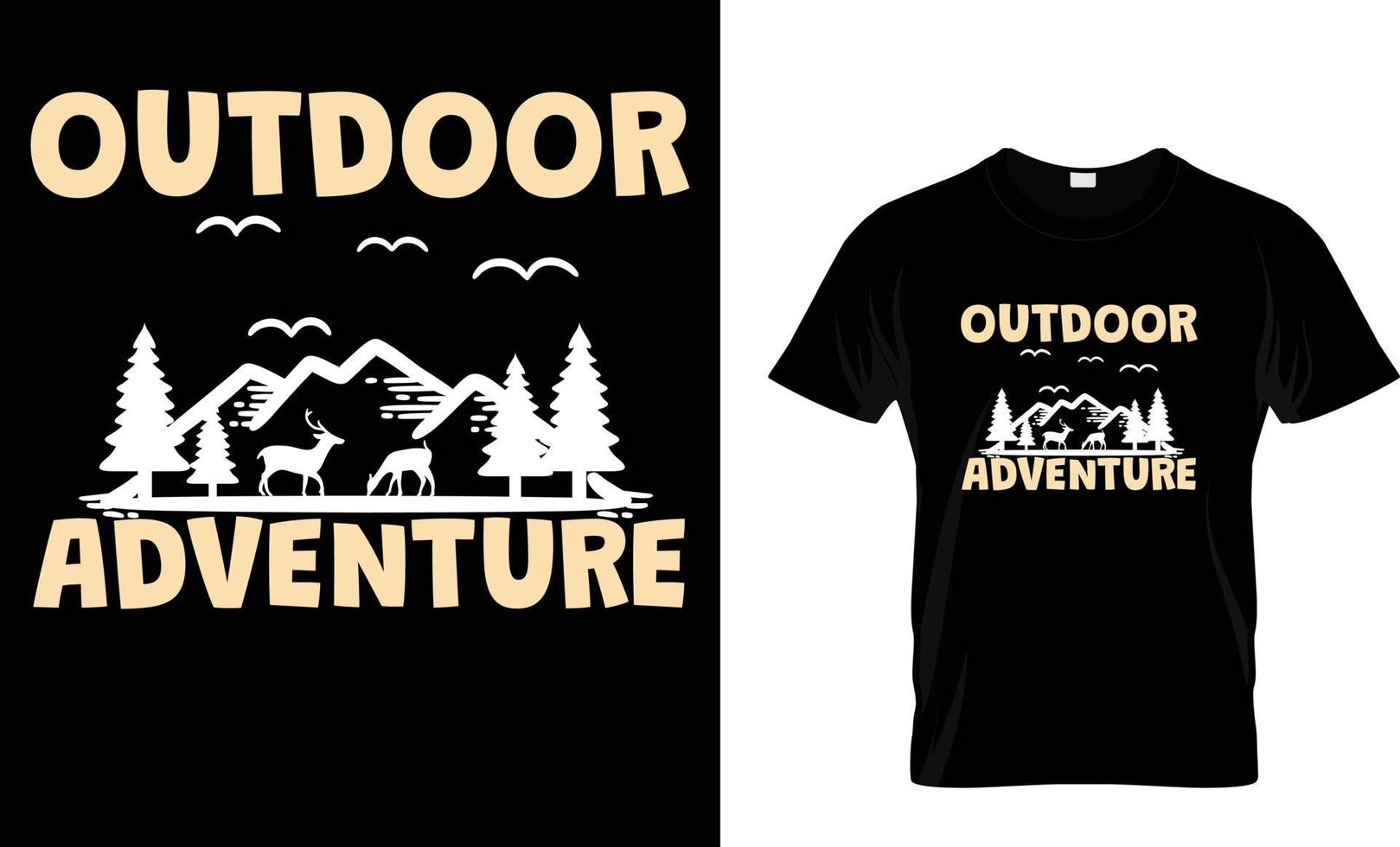 Hiking T-Shirt Design template vector