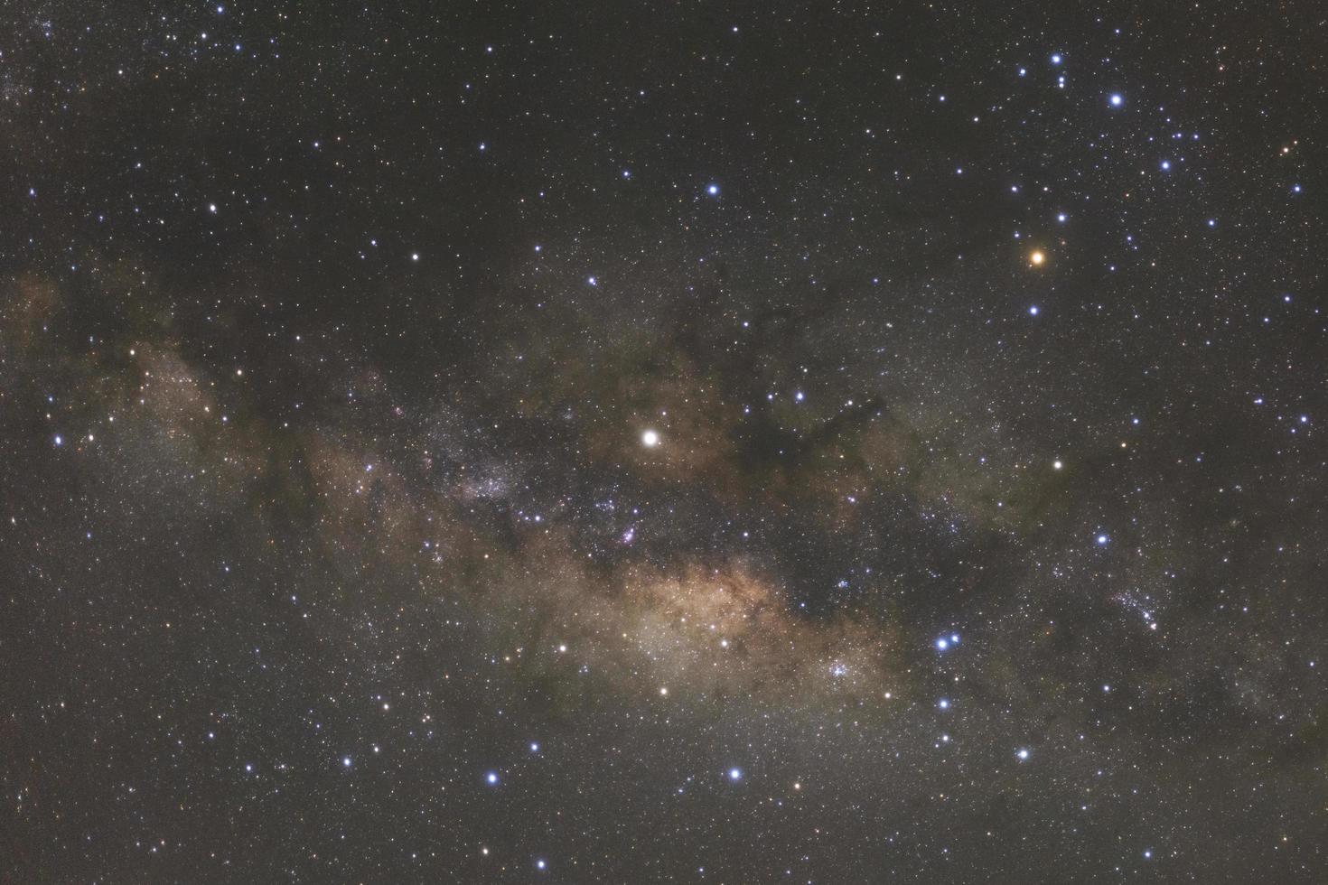 Milky way galaxy with stars and space dust in the universe photo