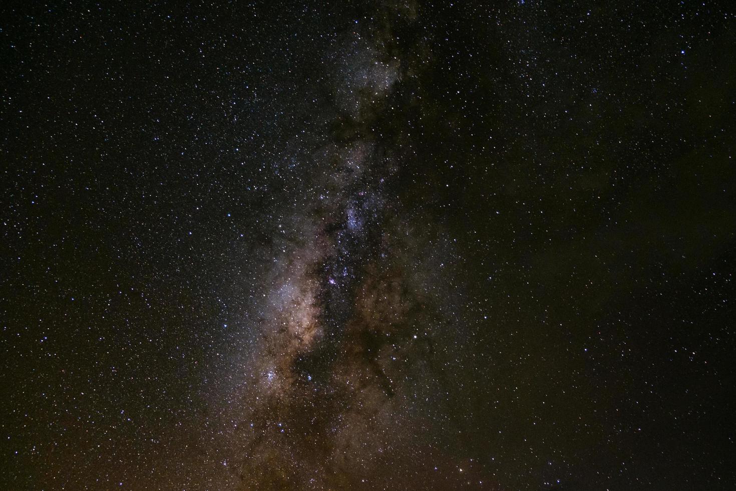 Milky way galaxy with stars and space dust in the universe photo
