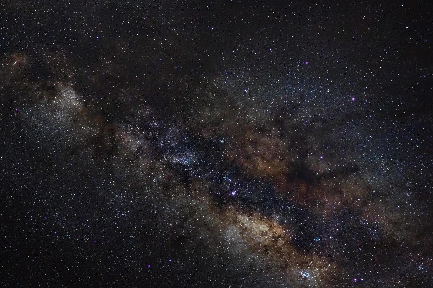 Milky way galaxy with stars and space dust in the universe photo