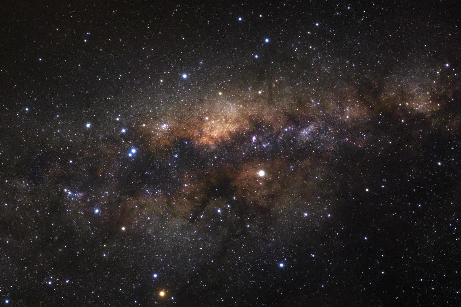 Milky way galaxy with stars and space dust in the universe photo