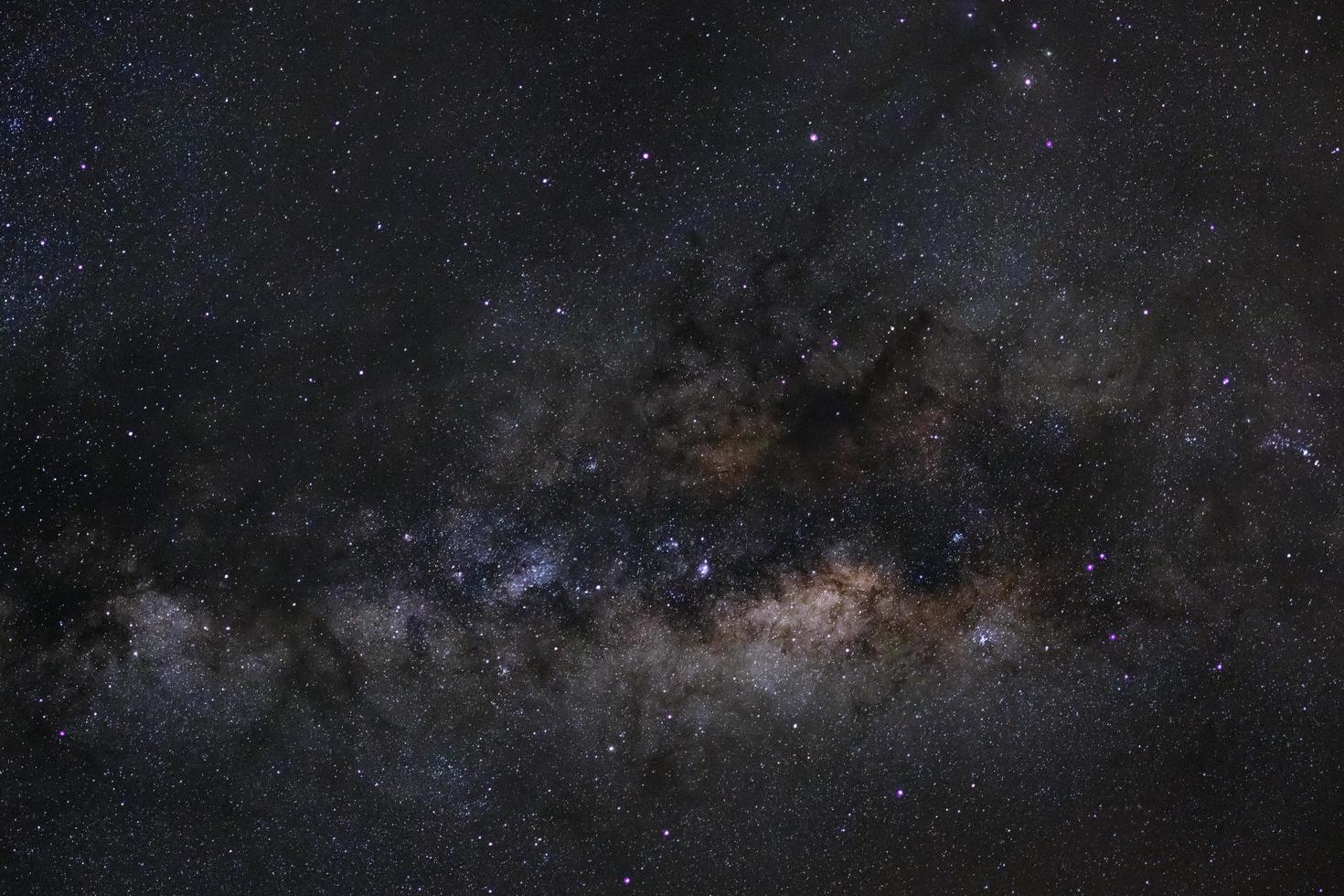 Close up of Milky way galaxy with stars and space dust in the universe photo